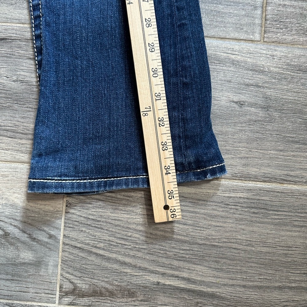 Miss Me Dark Blue Boot Cut Jeans with Embellishments - Picture 4 of 16